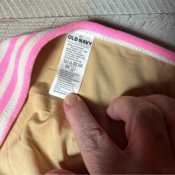 Old Navy Pink Low Rise Terry Classic Bikini Bottoms NWT Size 4X - Picture 4 of 13
